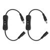 2 Stück DC Strom Inline Kabel 11,5 Zoll Länge DC 12V Schaltfunktion DC Stecker Buchse Kabel für LED Streifen