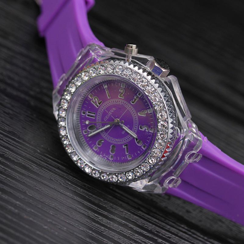 Luminous LED Silicone Fashion Watch for Women and Teens