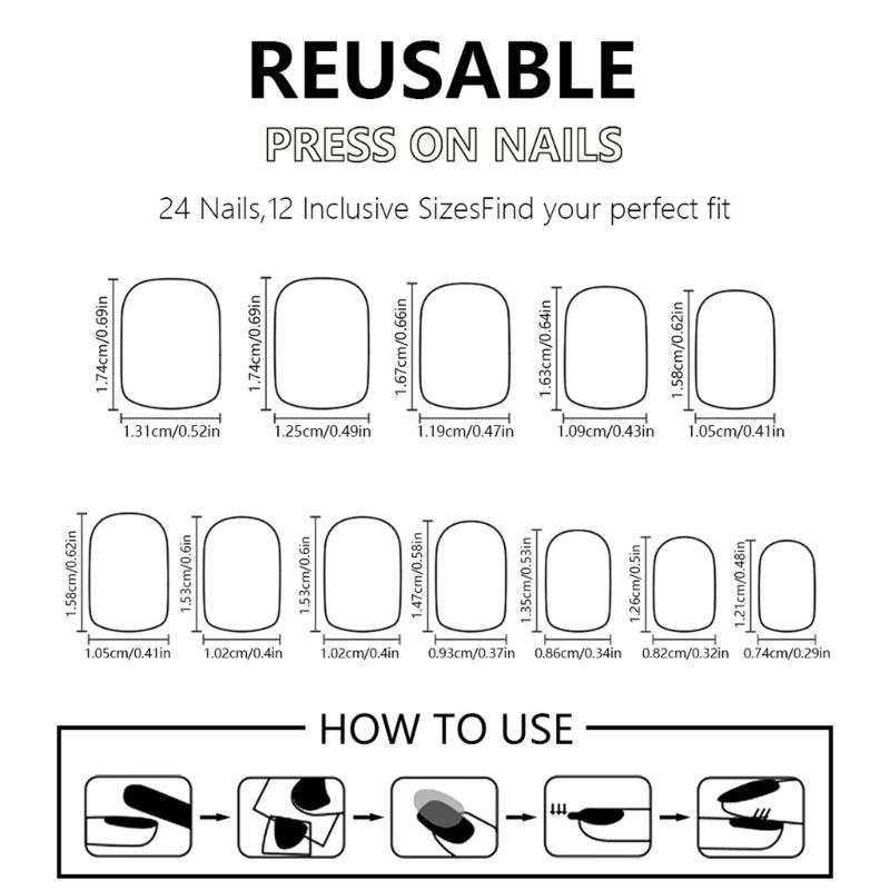 Halloween Fake Nail Short Square Spiders Web Pumpkin Art Durability NonToxic Artificial Nail for Costume Parties