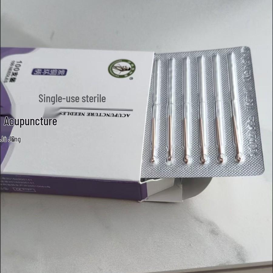 500 Sterile Einweg-Kupfergriff-Akupunkturnadeln - 5 Schachteln (TCM-Anwendung)