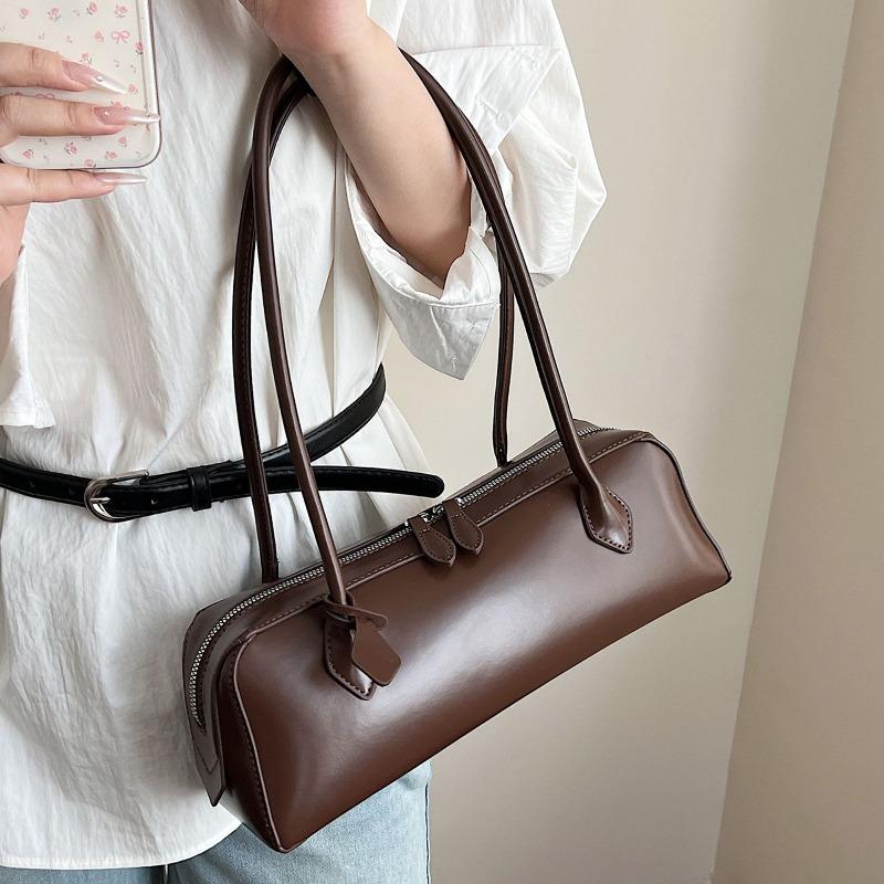 Women's bag 2 new sausage bag long handle baguette bag niche retro underarm bag women's portable shoulder bag