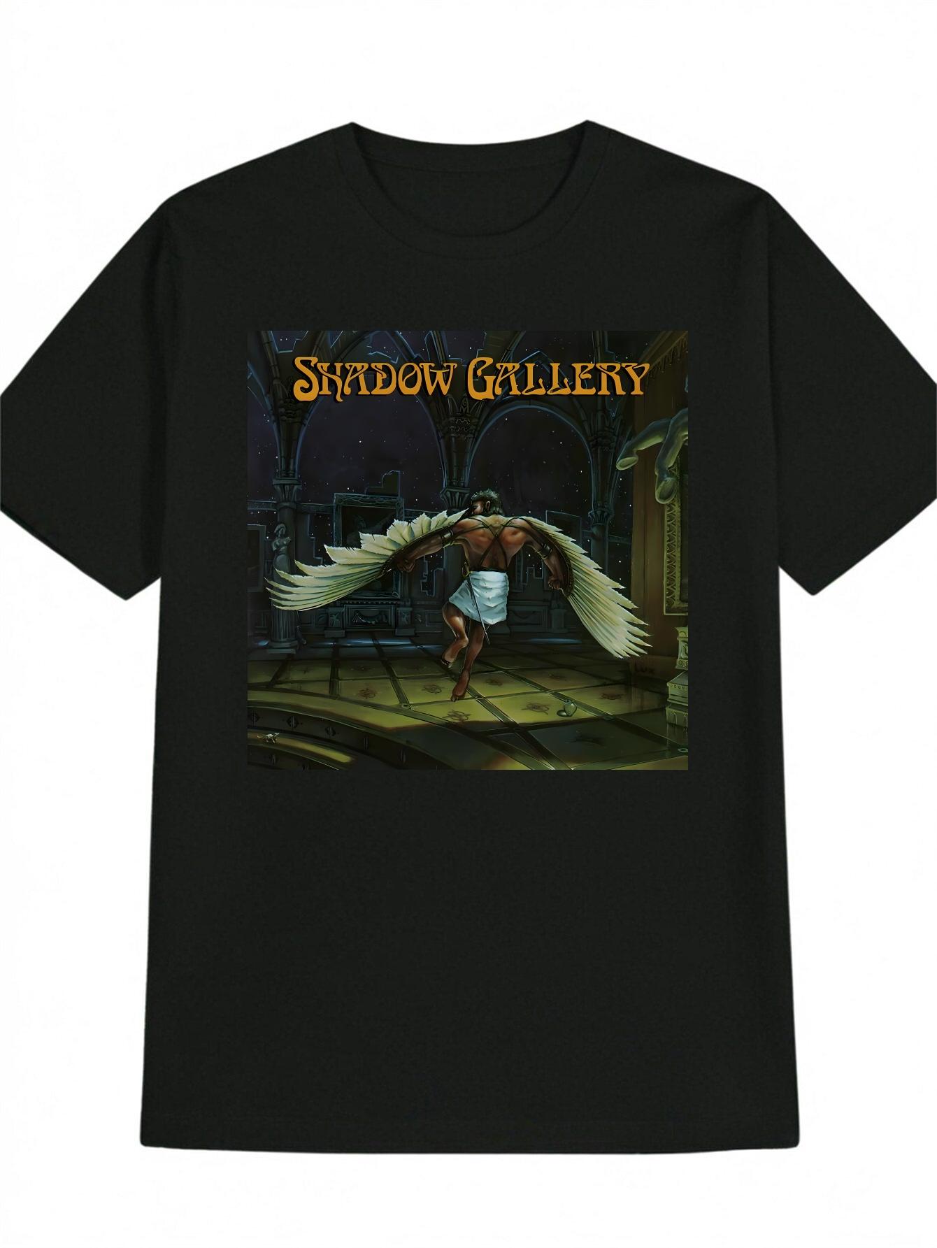 Casual Graphic T-shirt - Shadow Gallery Character with Angel Wings XXL