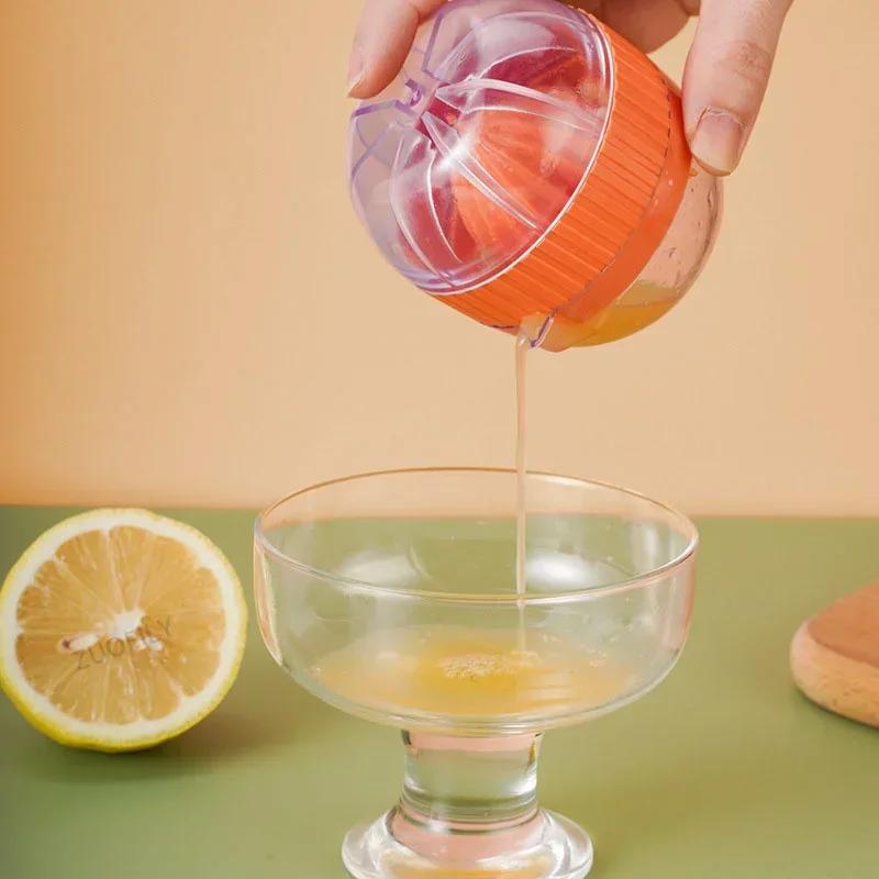 Manual Portable Citrus Juicer Kitchen Tools Plastic Orange Lemon Squeezer Fruit Juicer Extractor Machine Cup Kitchen Accessories
