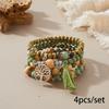 Bohemian bracelet creative tassel multi-layer beaded bracelet