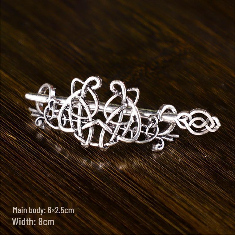 Hanfu Haarkrone: Unisex Kopfschmuck im antiken Stil mit Haargummi und Nadeln für Cosplay, Fotografie und Auftritte.