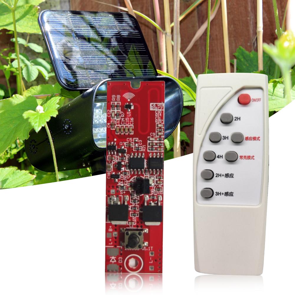 5Set 3.2V 3.7V Solar Lamp Control Board Remote Control Integrated Street Lamp Human Induction Light for Home Wall Lamp Lights