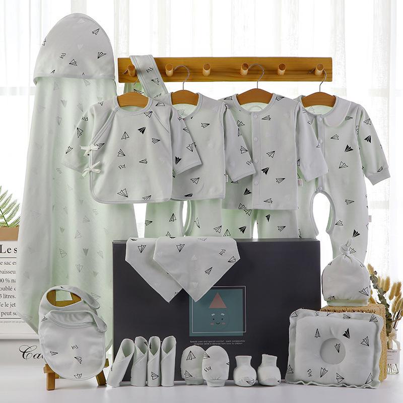 Pure Cotton Newborn Baby Gift Box: Spring To Autumn Essentials