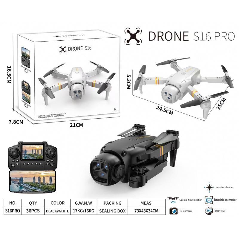 Brushless Foldable Drone with Dual Cameras & Screen Controller for Aerial Photography