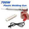 700W AC 220-240V Red Plastic Hot Air Welding Gun Temperature Heat 100-450 Degree with Ceramic Heater