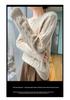 Autumn Winter Women's Thick Cashmere Round Neck Pullover - Retro Cable Knit Soft Sweater
