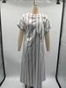 2025 Temperament Short Sleeve Bow Pocket Maxi Dress