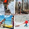 Deer Dragging Rope with Handle Hunting Deer Belt Multi-Purpose Folding Pulling Strap Pull Rope Accessories for Outdoor Heavy
