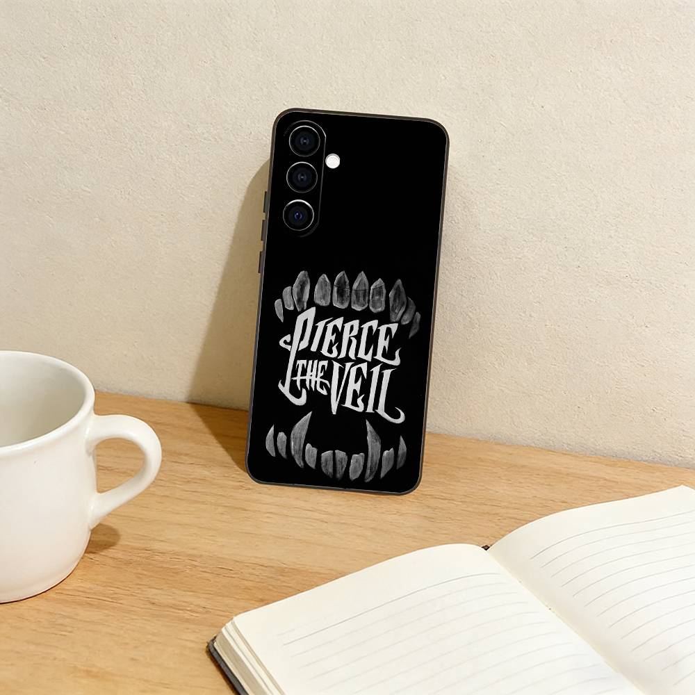 Pierce t-The Veil Band Phone Case For Samsung Galaxy A73,A72,A71,A70,A53,A52,A51,Others Soft Black Cover