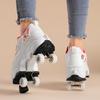 Teenagers /Boys/Girls Shapeshifting Shoes Four-wheel Dual-use Roller Skates Double Row Walking Shoes Roller Skates