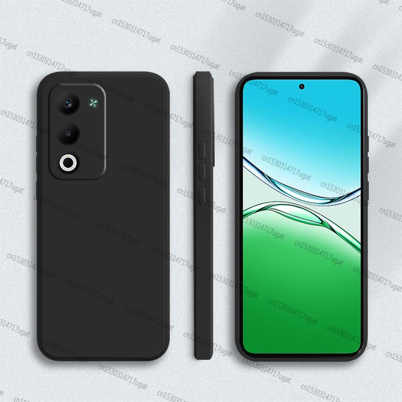 

Для чехла Oppo A5 Обложка Oppo A5 A5m Противоударный Мягкий Жидкий Силикон Конфетного Цвета Задняя Крышка Для Oppo A5 5G Чехол 6,67 дюйма For Oppo A5m чёрный