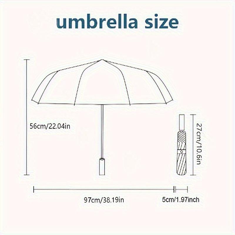 Butterfly, Mandala Theme Automatic Open/Close Umbrella, Portable 3 Fold Compact Umbrella for Men & Women, Valentine's Day Mother's Day Gift0725063