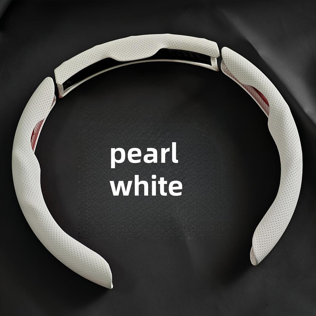 Univerzální potah volantu z PU Nappa kůže pro muže i ženy, celoroční, protiskluzový, absorbující pot, odolný proti opotřebení