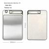 Stainless Steel Double-Sided Cutting Board with Sharpener, Diamond Texture, Wheat Straw, Large Size - Kitchenware Household.