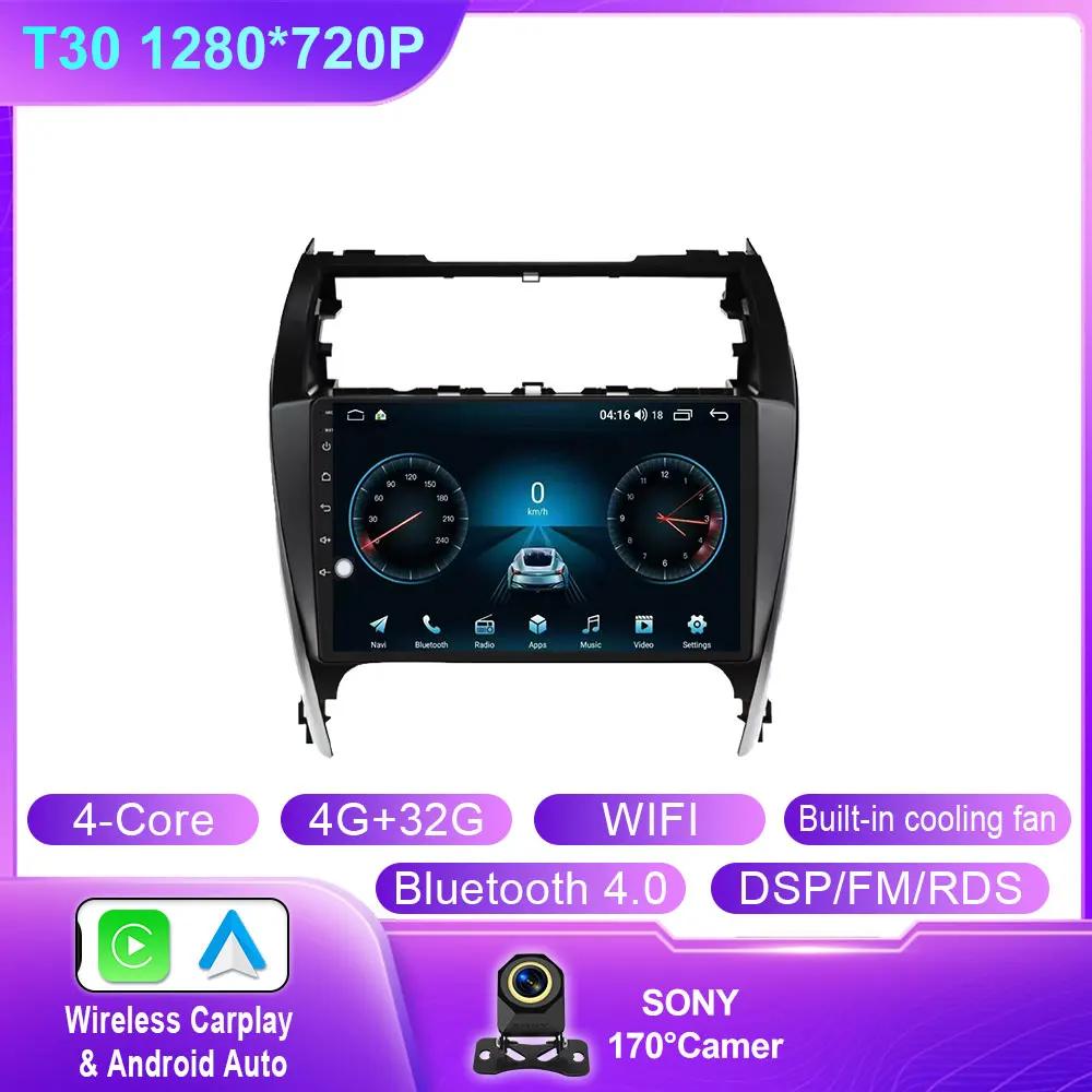 Android 14 For Toyota Camry 7 XV 50 55 2012 2013 2014-2015 2016 2017 Multimedia Carplay Car PlayerNavigation Screen GPS Radio 4G