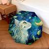 Plant Cat  pattern, automatic folding umbrella, portable and foldable design, 8 ribs, a Christmas or birthday gift.