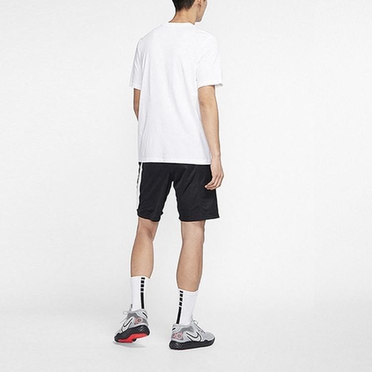 Nike T Shirts Men's White Crew Neck Moderate Straight Fit CV4823-100