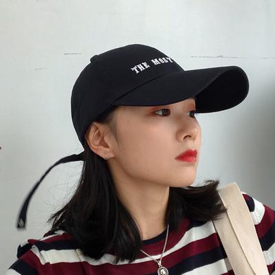 Hat Women's Summer Baseball Cap Embroidered Letter Cap Female Korean Version Student Hoop Baseball Cap Visor