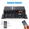 AK370 Výkonový zesilovač do auta Audio Karaoke zesilovač pro domácí kino 2kanálový Bluetooth zesilovač třídy D USB/SD AUX vstup