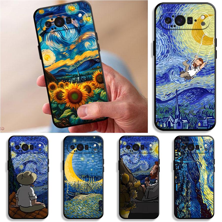Pouzdro pro Google Pixel 10A 10 9 Pro XL 9a 8a 6a 7a 6 7 8 Pro Kryt na telefon Van Gogh Hvězdná noc