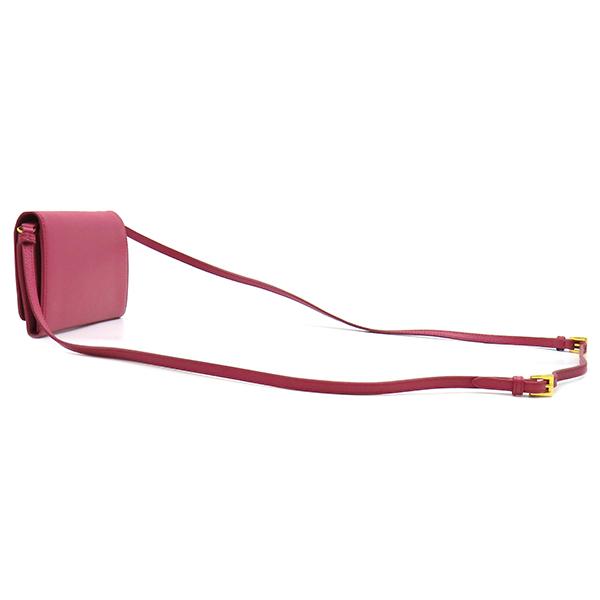 PRADA 1M1437 Saffiano Ribbon Shoulder WalletChain wallet leather Array