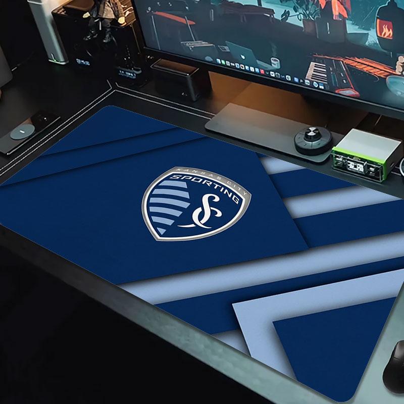 Sporting Kansas City Large Size Mouse Pad Large Gaming Table Cushion Non-slip Laptop Tablet Big Mousepad XXL Mat Mini PC Playmat With Lock edge