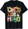 Cinco De Mayo Bloemrijk Feest Strik Sombrero Meisje Dames T-shirt