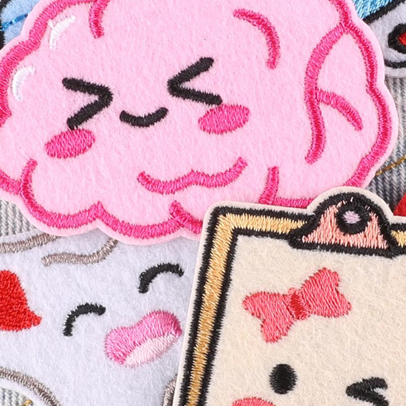 Original Doctor Nurse Cloth Label Easy Pull Buckle ID Buckle Badge Clothing Accessories Embroidery Label Embroidery Sticker Cloth Sticker