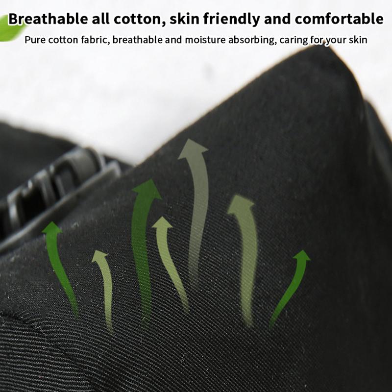 Anti-förorenings Pm2.5 Dammasker Tvättbara Och Återanvändbara Pluggbara Packning Bomull Unisex Rese Ppe Masker Bekväma Och Andningsbara