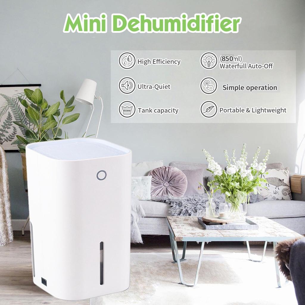 850ML Mini Dehumidifier Smart Moisture Absorber Household Dehumidifier Basement Moisture Absorber Mute Power saving