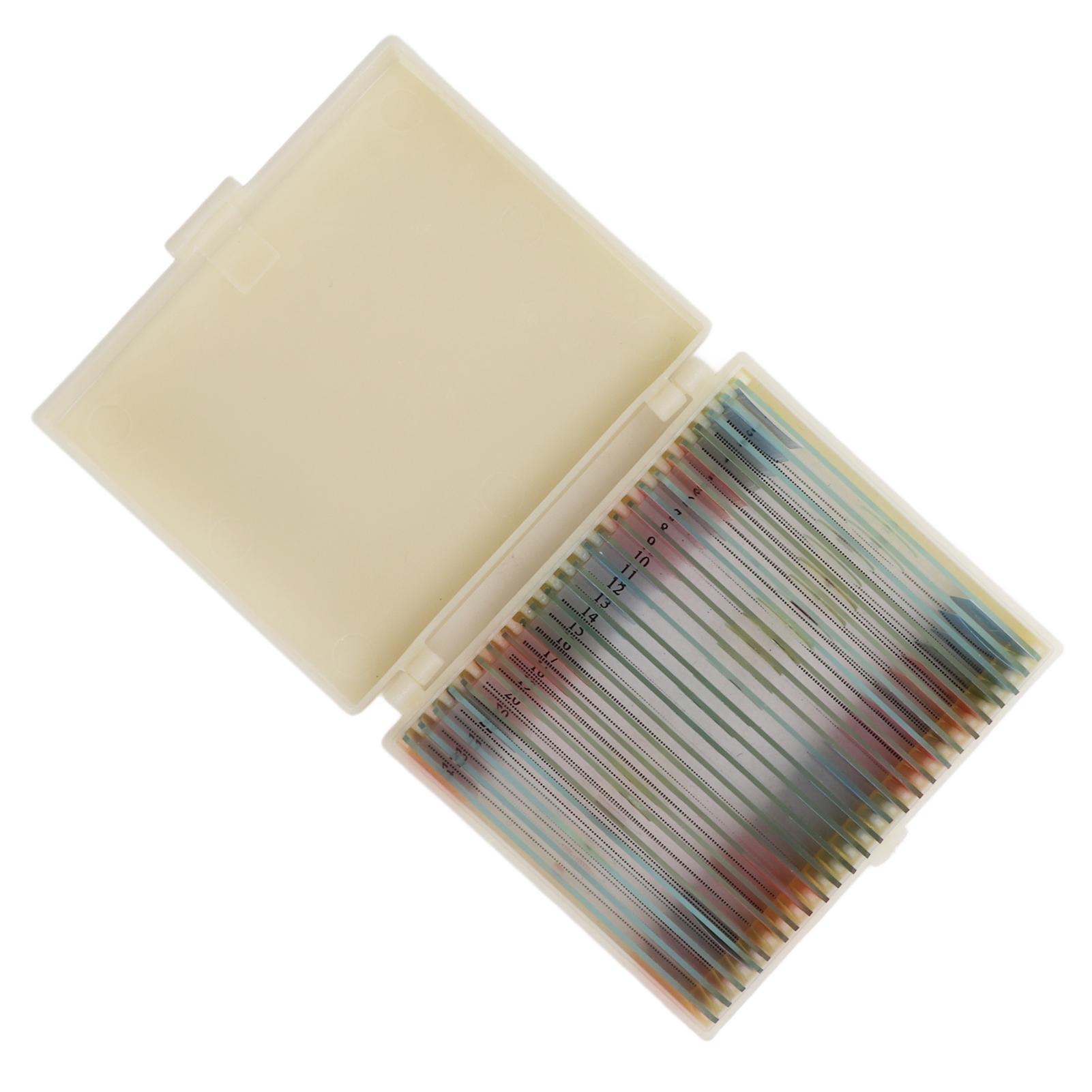 25Pcs Prepared Glass Slides High Definition Insect Animal Plant Specimens for Biology Education Glass