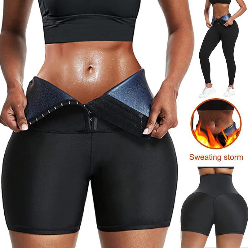 Women's High-Waist Tummy Control Sweat Pants with Hip-Lifting and Row Button Design