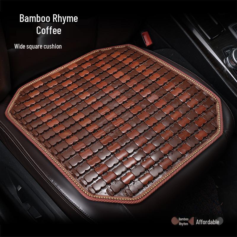 Bamboo Car Seat Cushion: Summer Cool & Breathable Ice Silk Mat for Ventilation