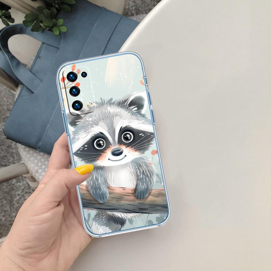 FM24 fox cute Soft Shell Transparent Phone Case for Motorola Moto G7 G8 G9 G84 G85 G73 G24 G15 Z2 Play Power Plus