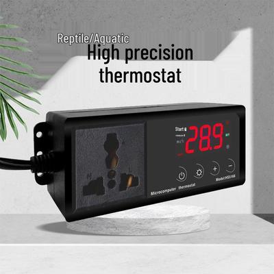 Intelligent Temperature Controller for Reptile Tanks: Ideal for Geckos, Bearded Dragons, Tortoises, and Fish Tanks with Heating Lamp and Pad Control.