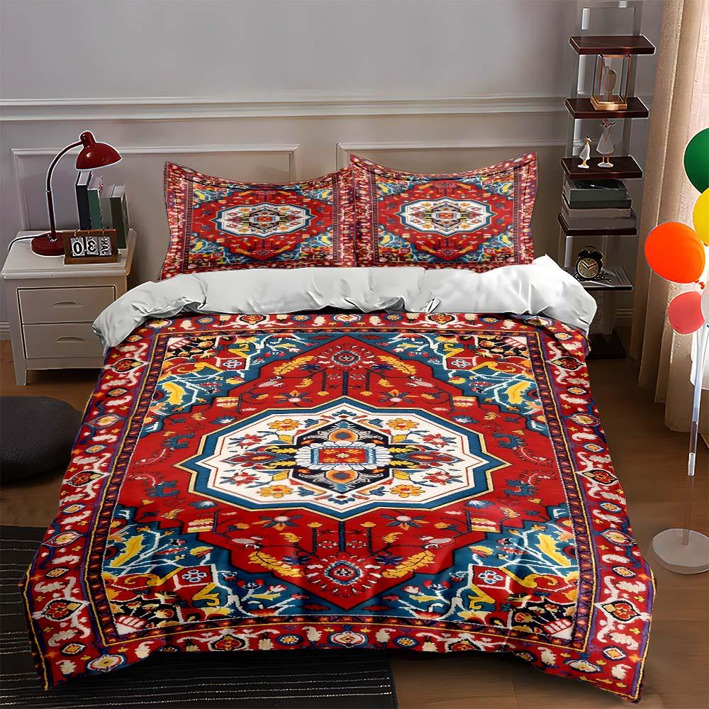

Bold, geometric, vibrant Bedding Duvet cover sets Duvet covers Pillowcases gifts (1 * Duvet Cover 2 * Pillowcases, without duvet insert) 135x200cm
