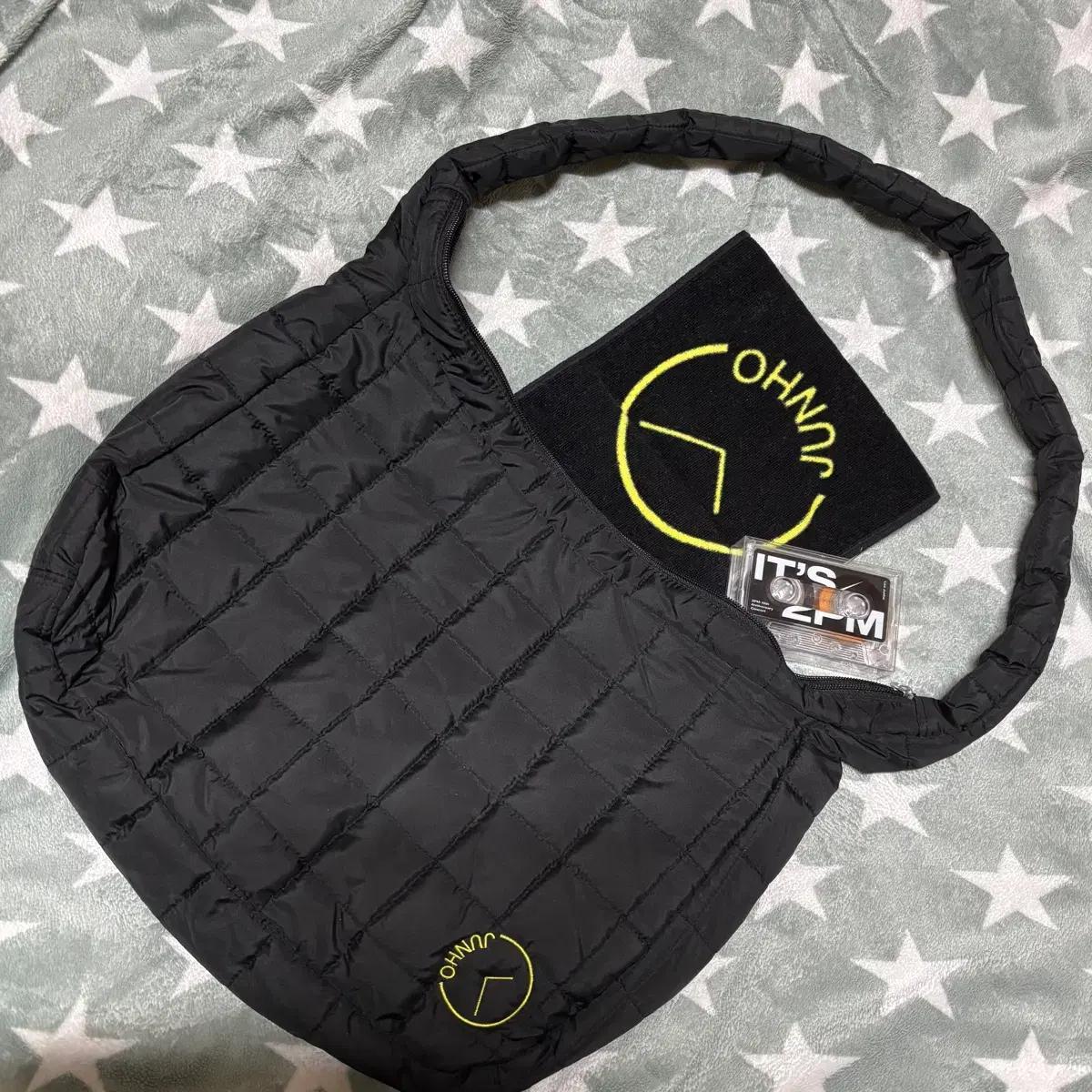 

2PM 15th Anniversary Cone Lee Junho Bag + Towel Slogan + Masking Tape Set Used