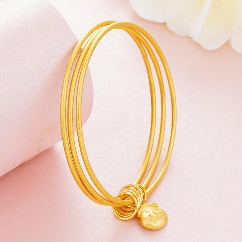 Vietnamese Thin Circle Sansheng Sanshi Heritage Accessory Bracelet 17CM