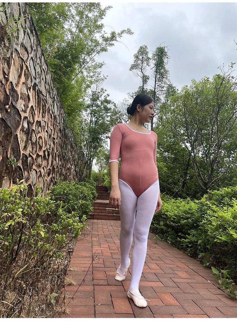 Expertly Crafted Ballet & Gymnastics Body-Shaping Leotard with Long Sleeves for Adult Training & Aerial Yoga