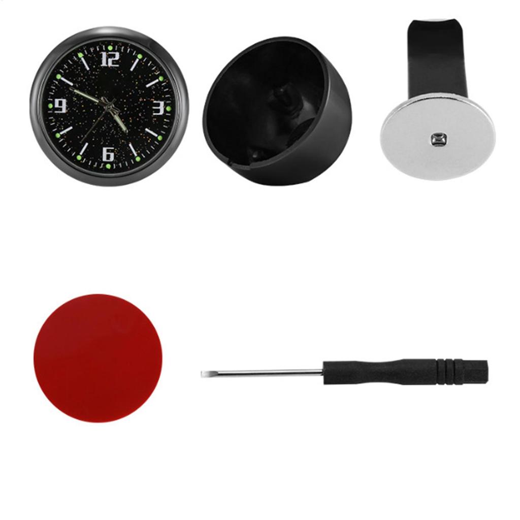 Small Car Clock Watch Glowing Accessories Stick On Portable Tiny Dash Digital Watch For Travel Driving Commuting Touring Men