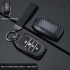 Abs Carbon Fiber Auto Key Fob Cover Case - Fit For Toyota Rav4, Camry, Highlander, Prado, Corolla, Crown (Remote Key Fob Compatible)