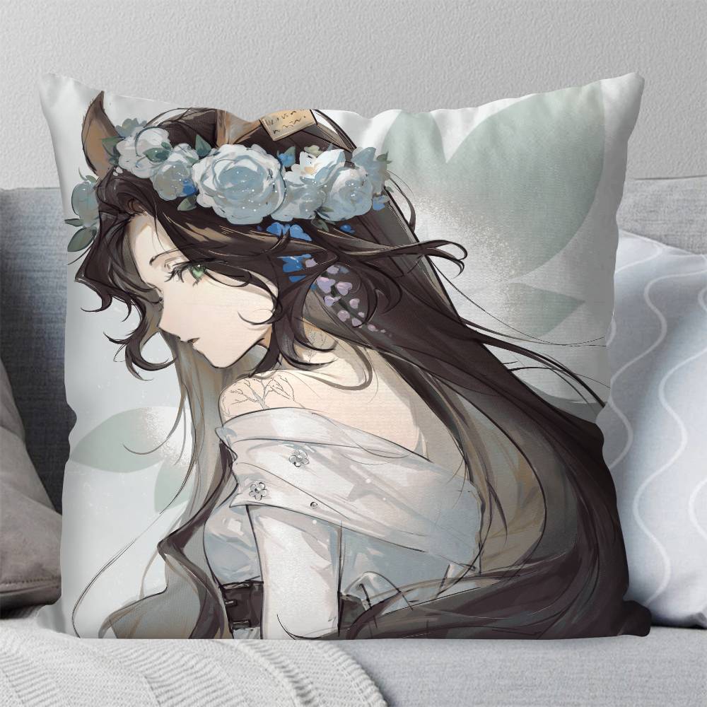 Jessica Anime RReverse Pillow Case Fashion Square Pillowcase Bedroom Sofa Room Ins Decoration Leisure