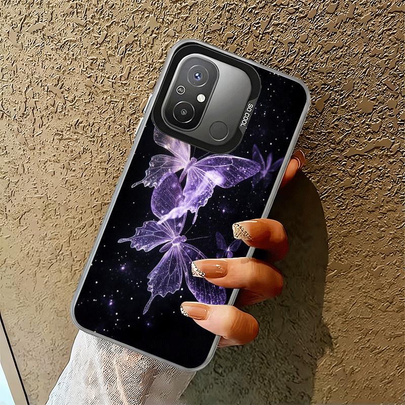 Beautiful Purple Butterfly Shockproof Phone Case for Xiaomi Poco X7 X6 X5 X3 Pro F7 Ultra M8 Redmi 15C 15 14C 13C 12C 10C 13 12