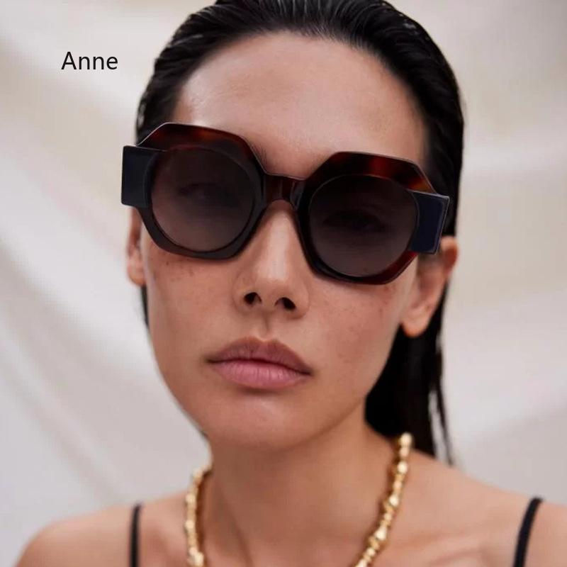 New Fashion Square Sunglasses Woman Vintage Shades  Design Vintage Polygon Sun glasses Female Tourism Glasses Lady Oculos