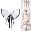Fashion Laceup Tied Collar Neckpiece Decorative Cape Shawl Collar For Women Daily Styling and Formal Outfit Decoration
