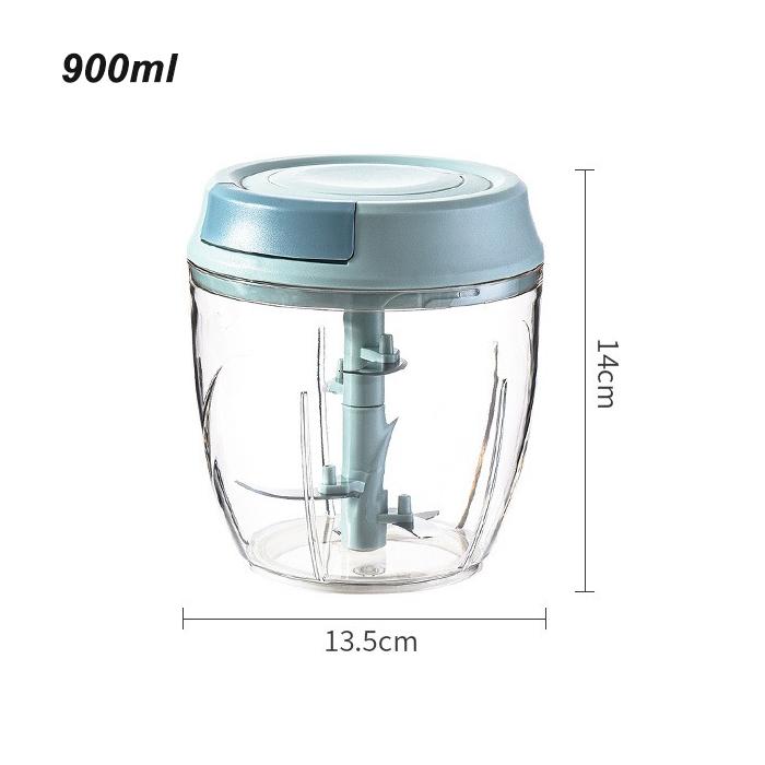 

Ручной измельчитель продуктов емкостью 500 мл и 900 мл 900ml зелёный